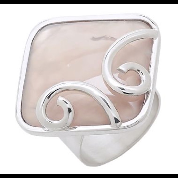 Handmade Silver & Rose Quartz Ring - Picture 1 of 7